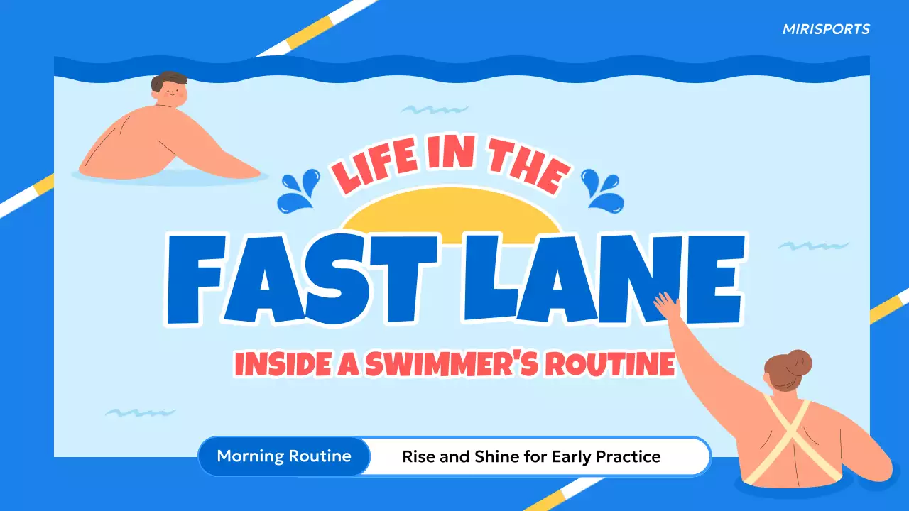 Blue Modern Swimming Guide YouTube Thumbnail