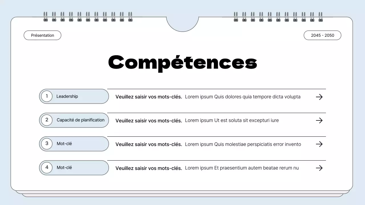 Portefeuille à cadre simple en bleu clair