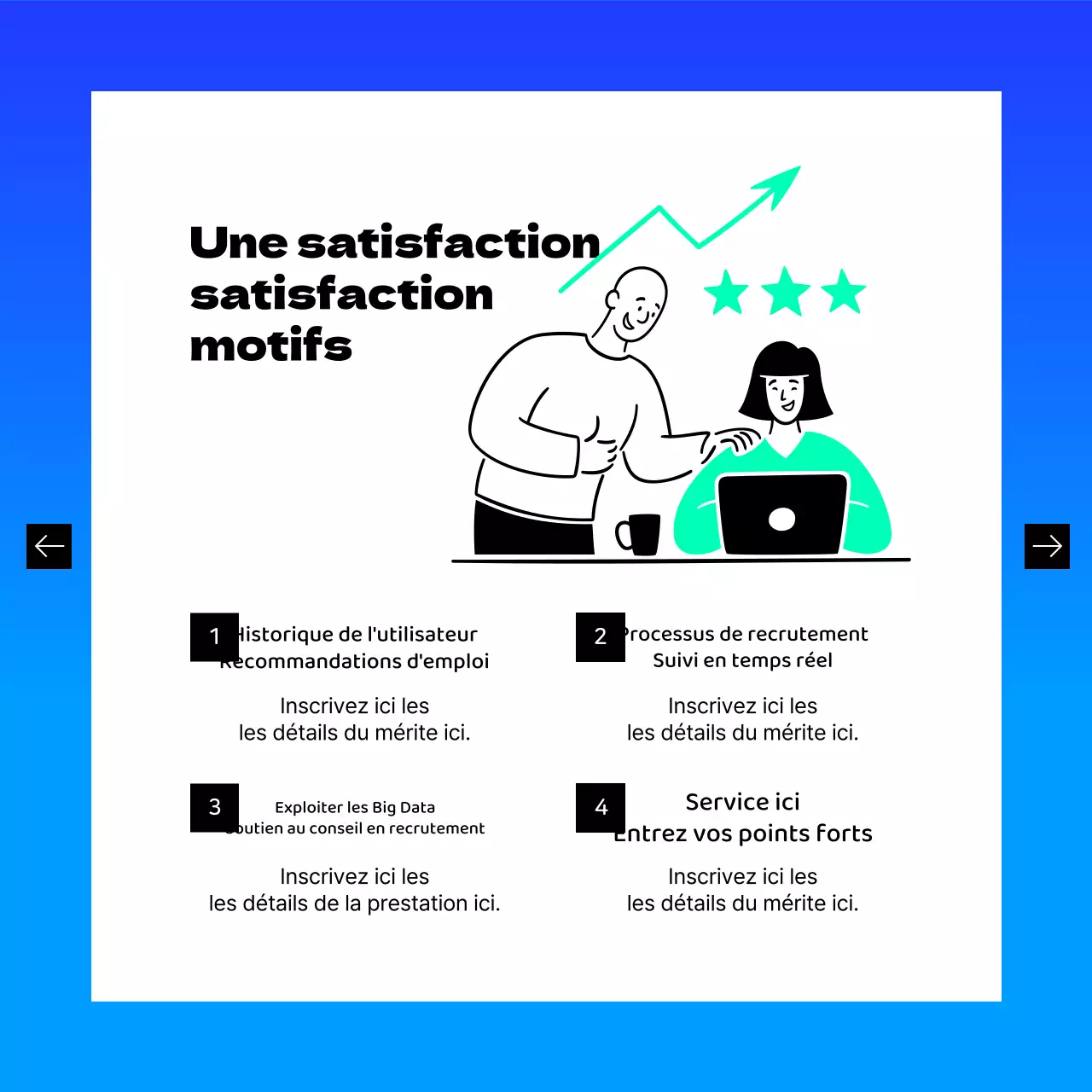 Promouvoir la plateforme moderne de recherche d'emploi de Blue and Mint