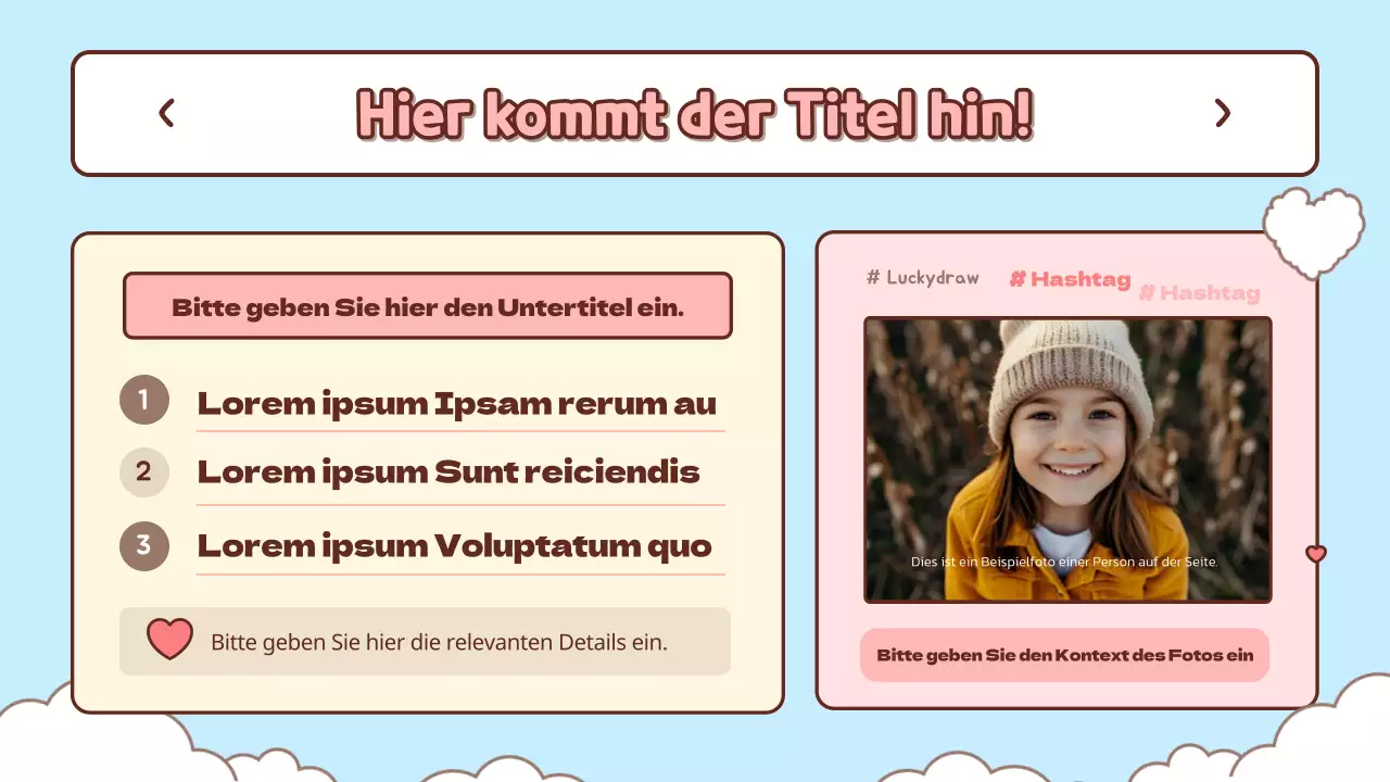 Hübsches hellblaues und rosa Einführungsmaterial für den Unterricht