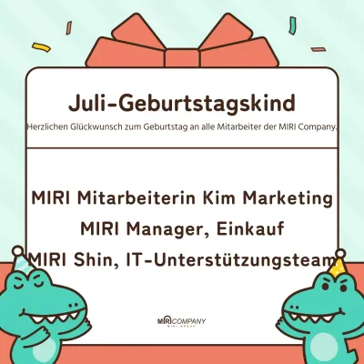 Eine kitschige Geburtstagsanzeige in Grün und Rosa