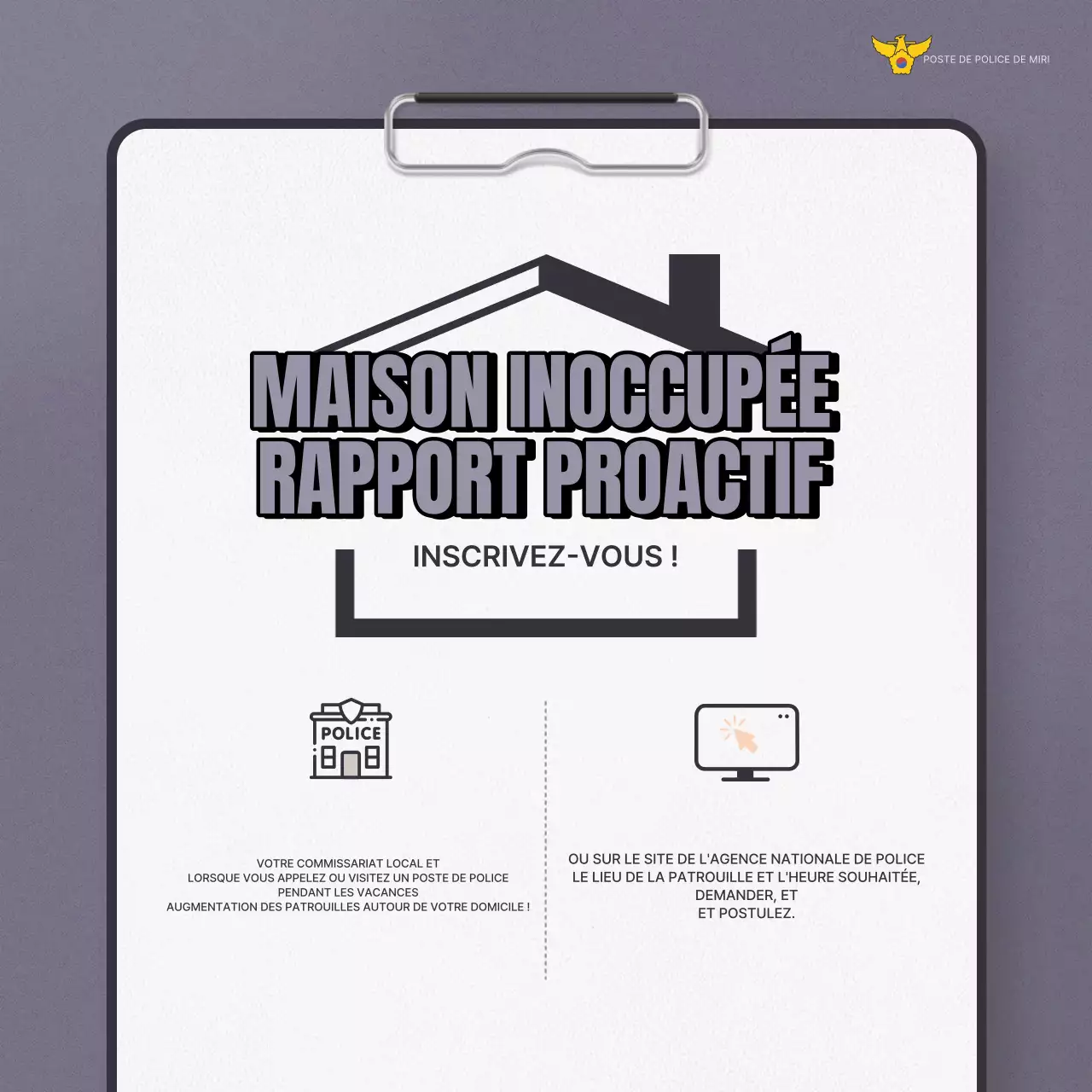 Une campagne de sécurité contre le vol en vacances très tendance, en beige et en gris