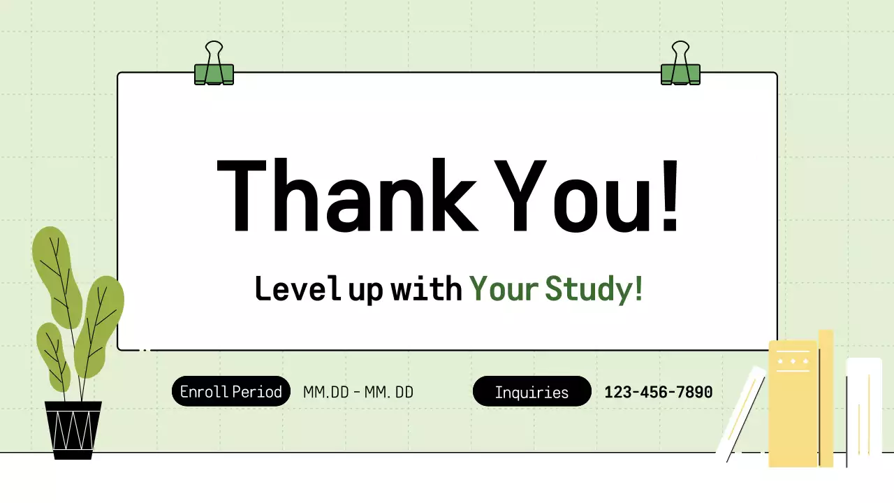 Green Simple Orientation Announcement Presentation