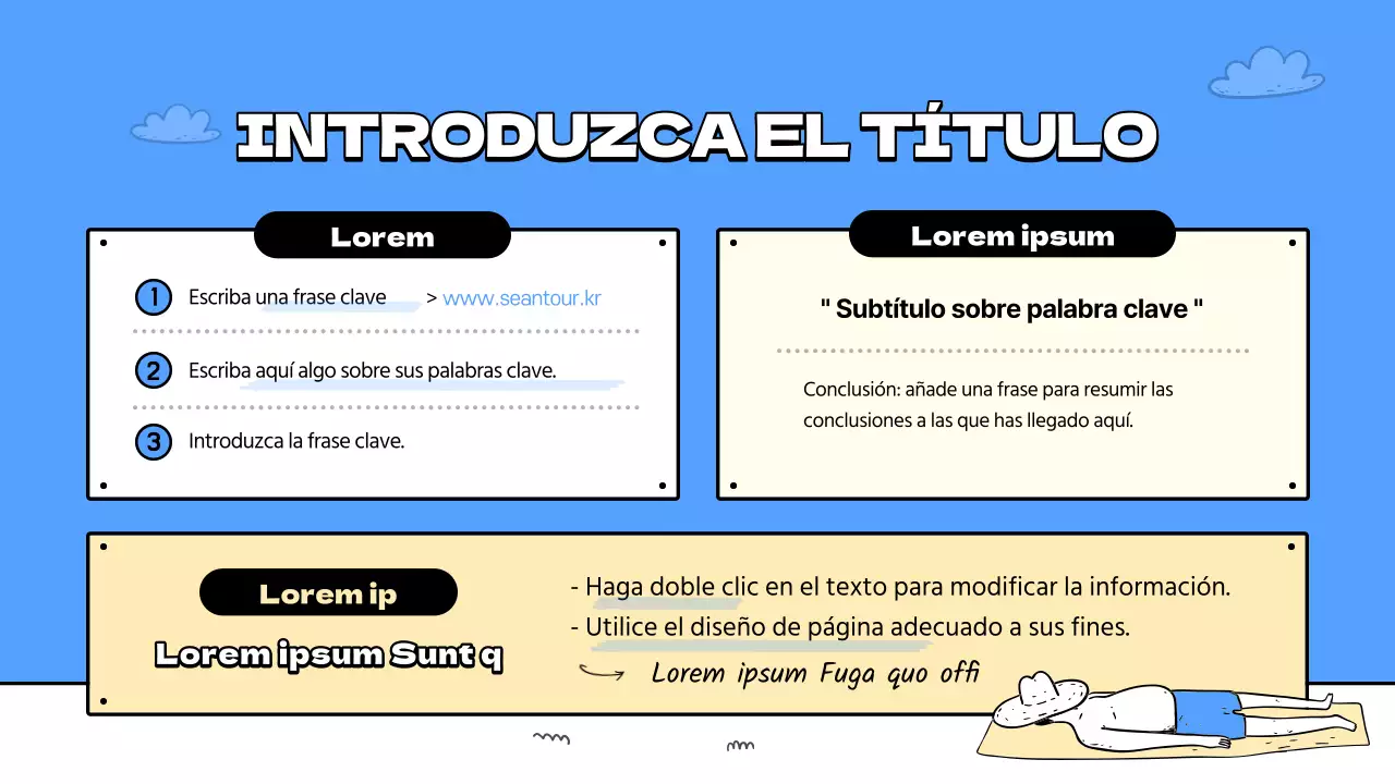 Guía de las bonitas playas azules y amarillas Planes de lecciones