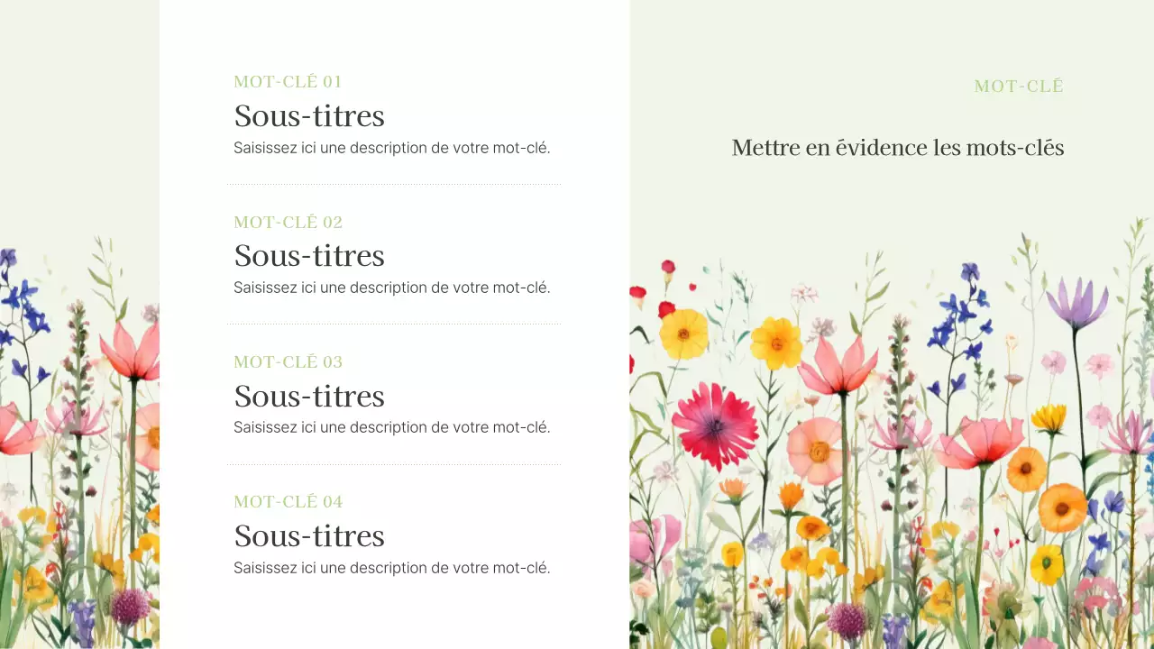 Fleurs d'été luxueuses en présentation chartreuse