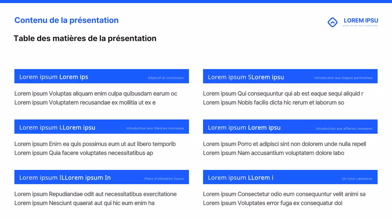 Matériel de formation simple pour les enseignants, en bleu et en noir