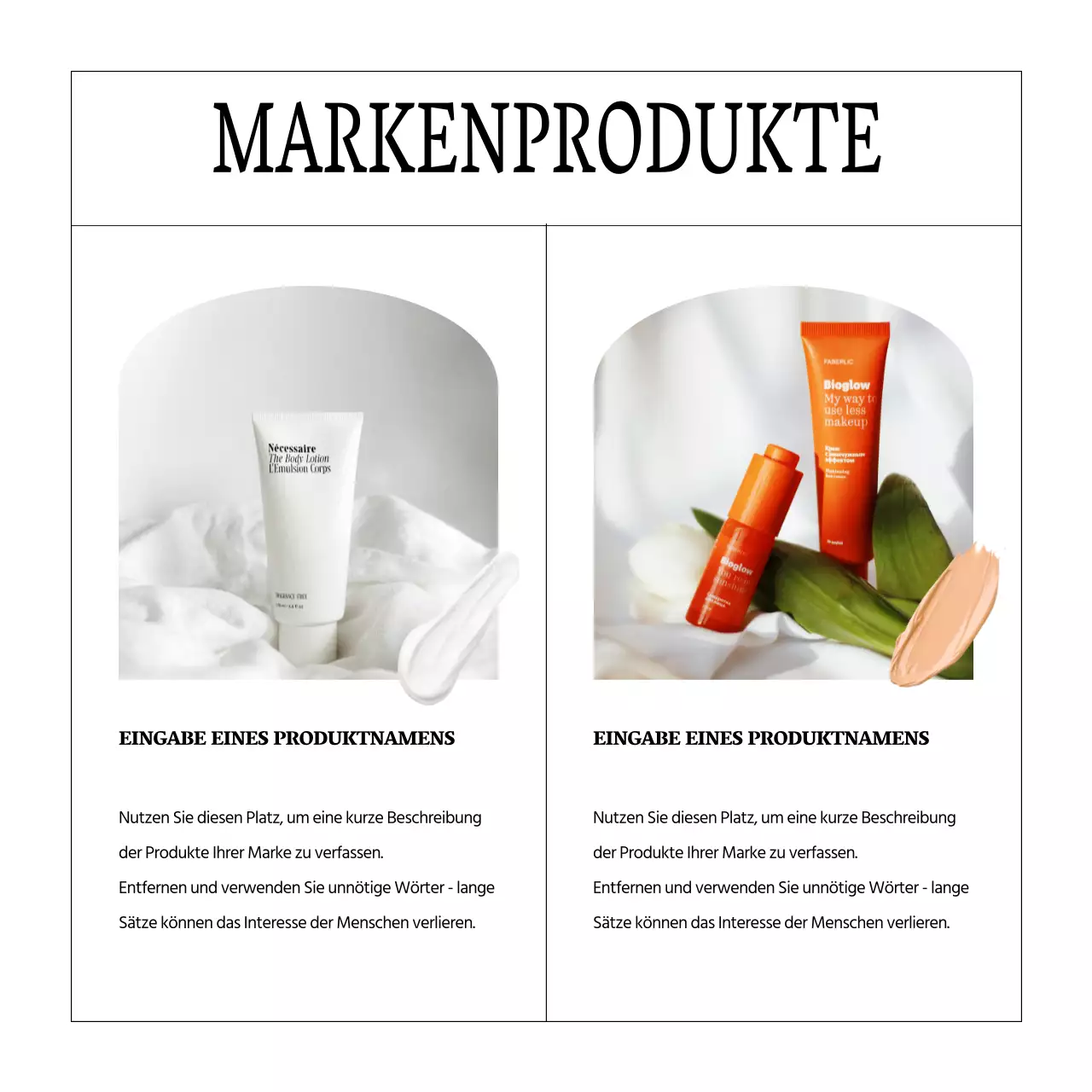 Weiß und einfach, Sommer Schönheit Kosmetik Marke Marketing im Sommer