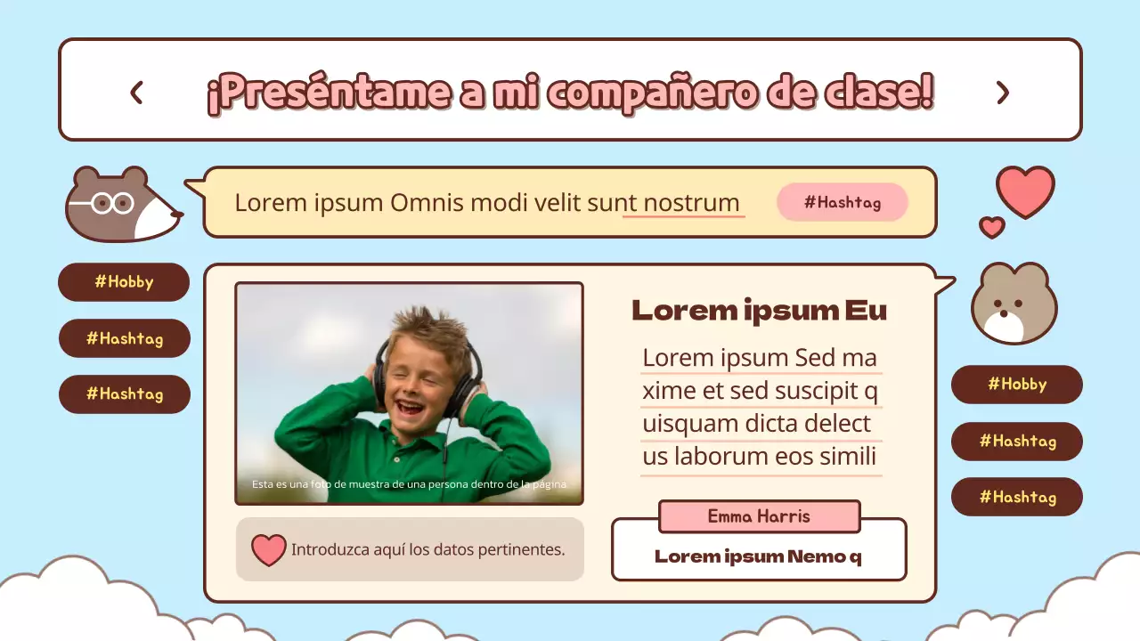 Bonito material didáctico de iniciación en azul claro y rosa