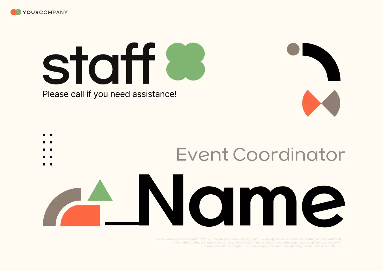 Beige Modern Event Card Poster