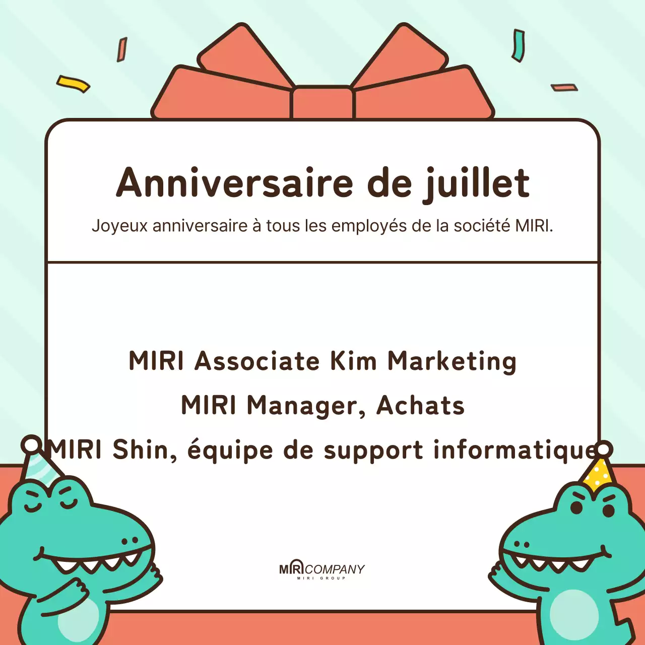 Un faire-part d'anniversaire kitsch en vert et rose