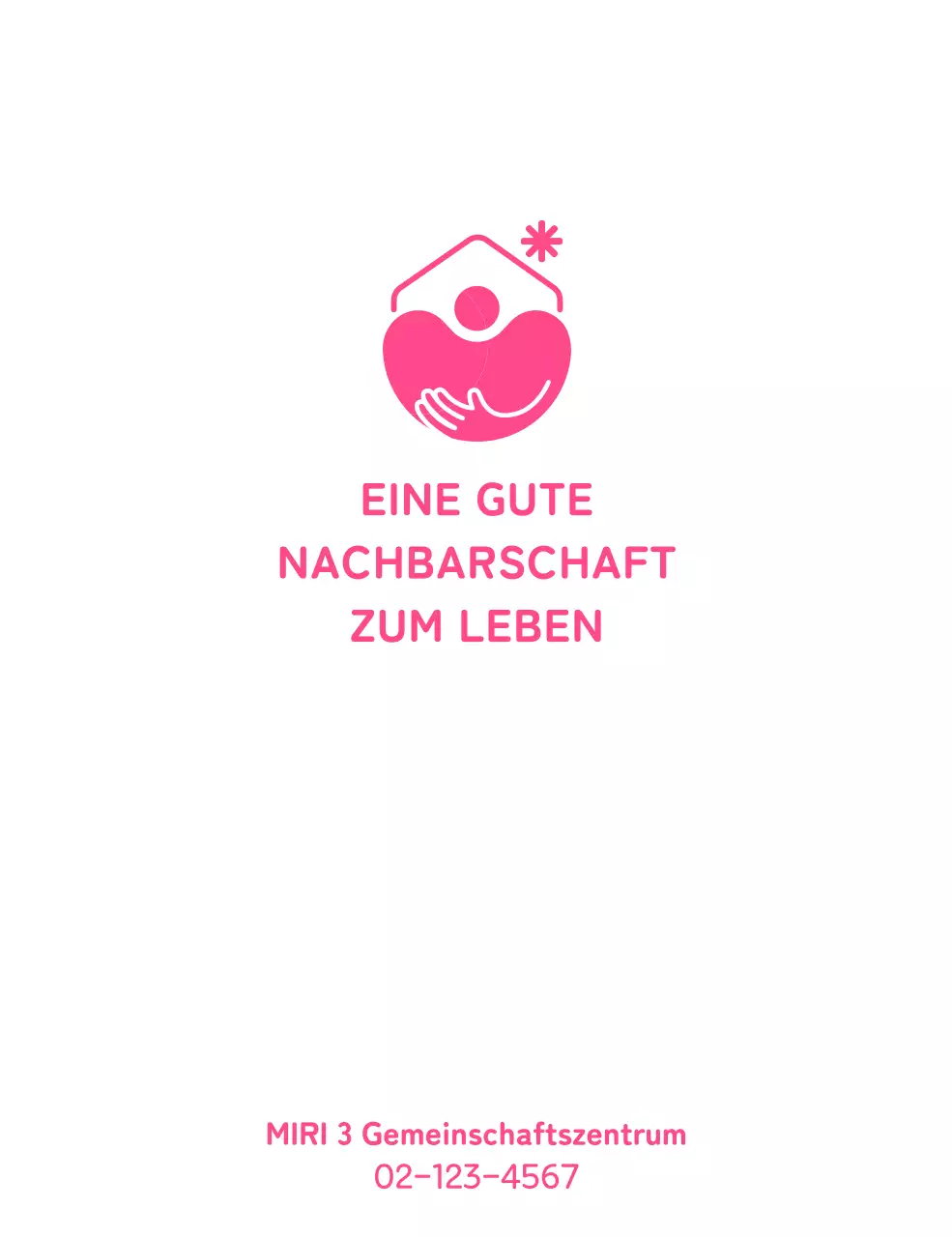 Logo der Sozialstation mit Umarmungsillustration