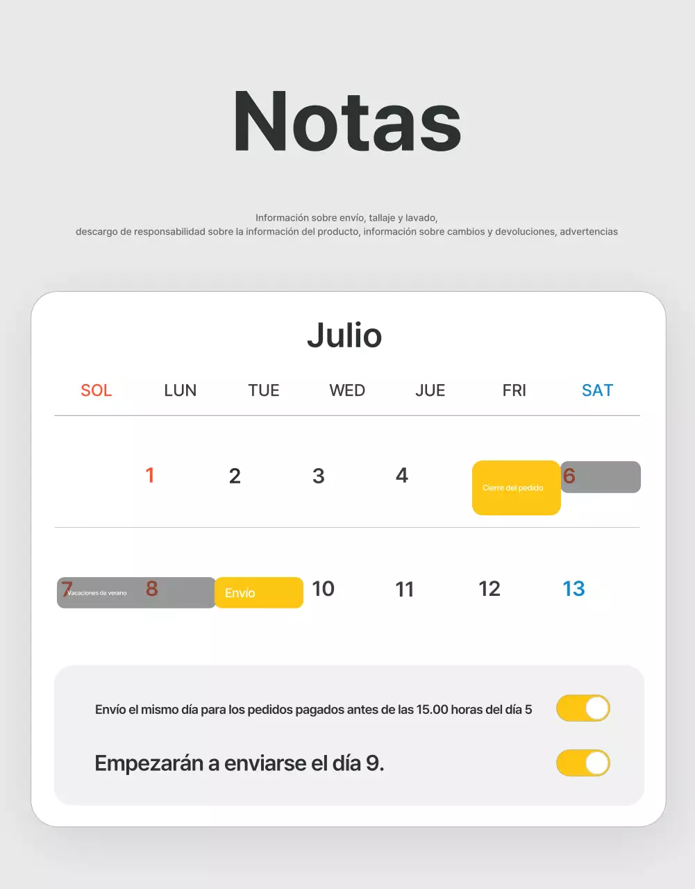 Anuncios y precauciones en el centro comercial de moda en gris y azul claro