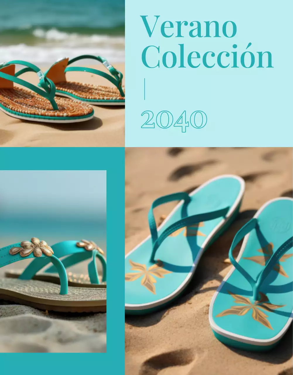 Promover zapatos de verano de moda en azul claro