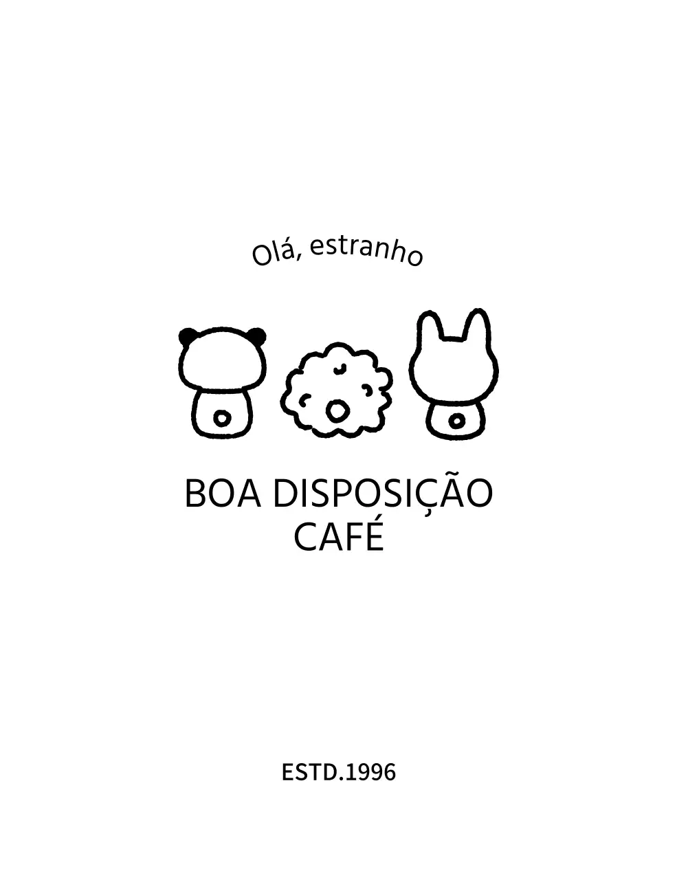 Mercadoria de café gira com ilustrações de animais por trás