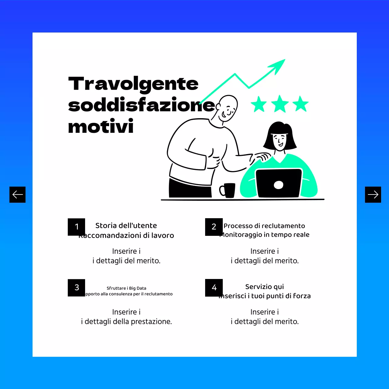 Promozione della moderna piattaforma di incontro tra domanda e offerta di lavoro Blue and Mint