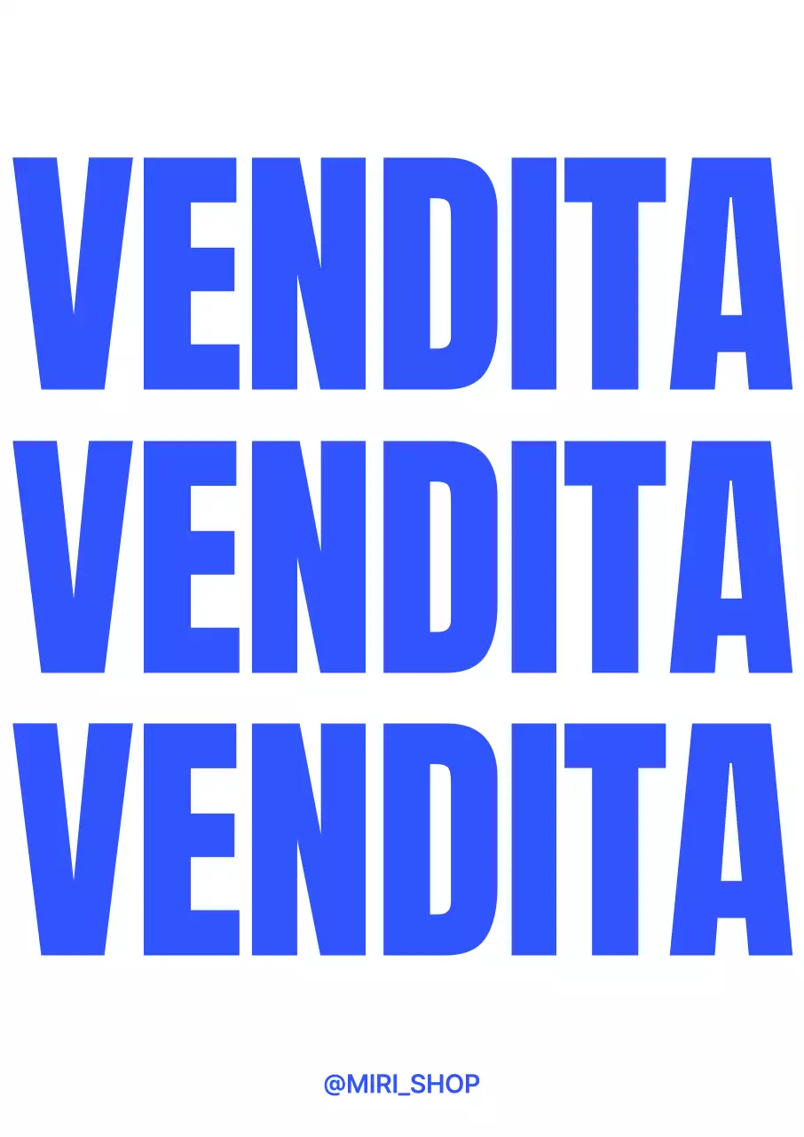 Un poster tridimensionale per una vendita in colori freddi