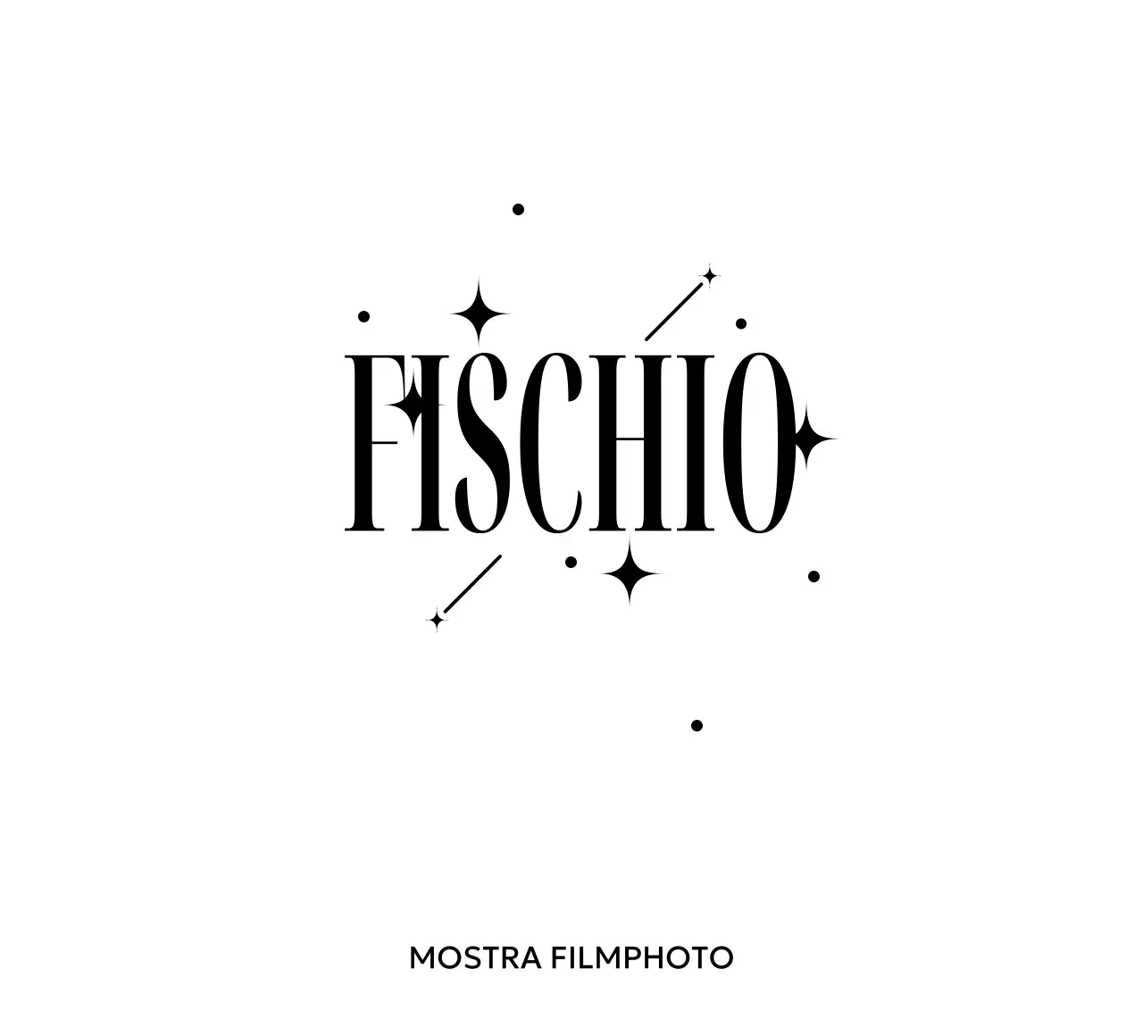Merchandising da esposizione colorato e sentimentale con font serif, glitter e stelle cadenti