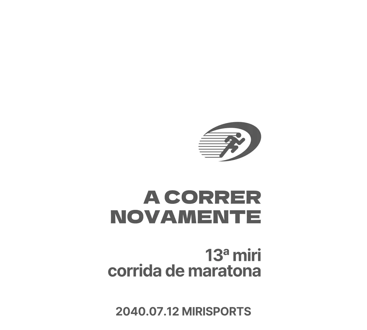 Running Crew, um ícone de corrida dinâmico em estilo gótico