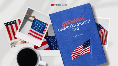 Eine moderne 4. Juli-Routine in Blau und Rot