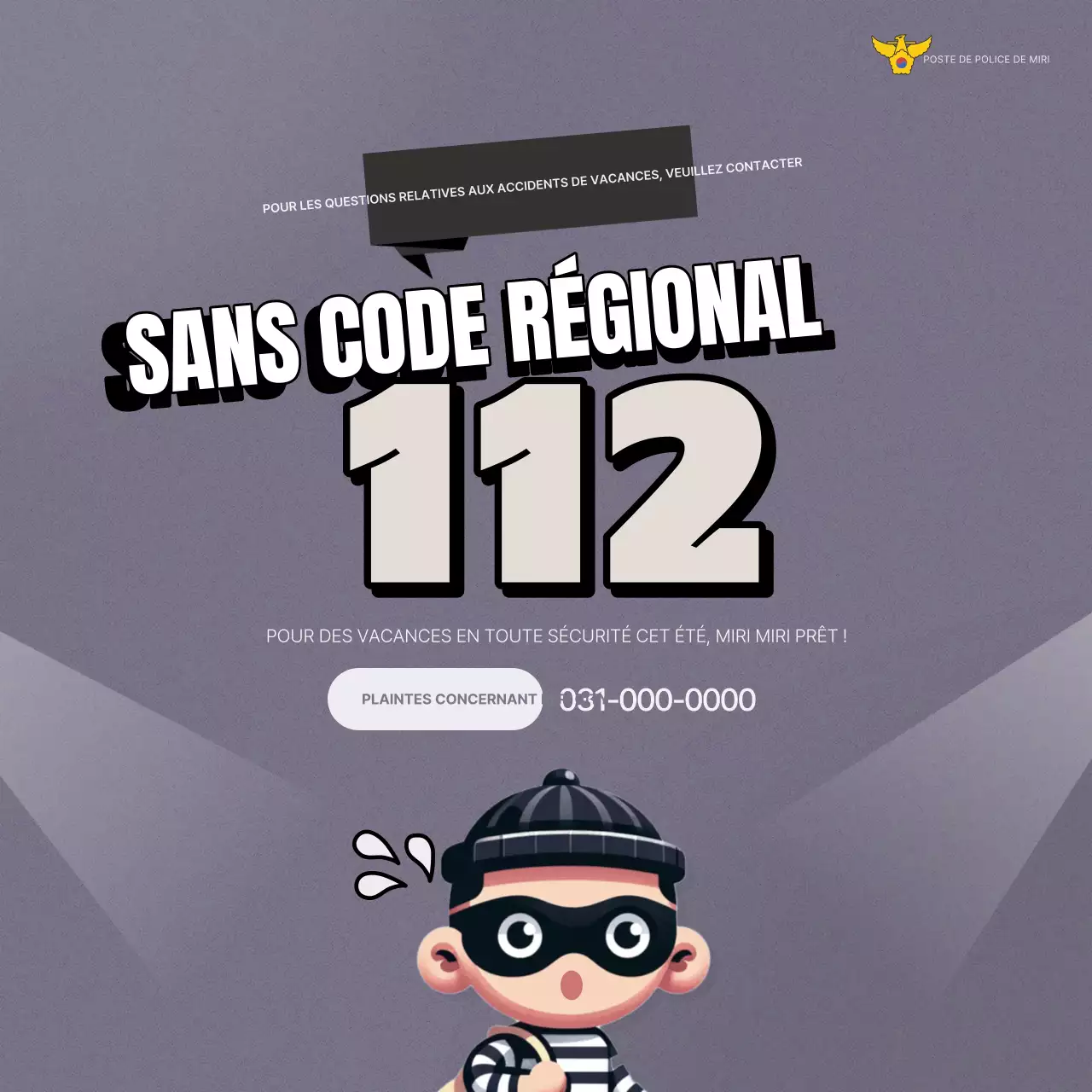 Une campagne de sécurité contre le vol en vacances très tendance, en beige et en gris