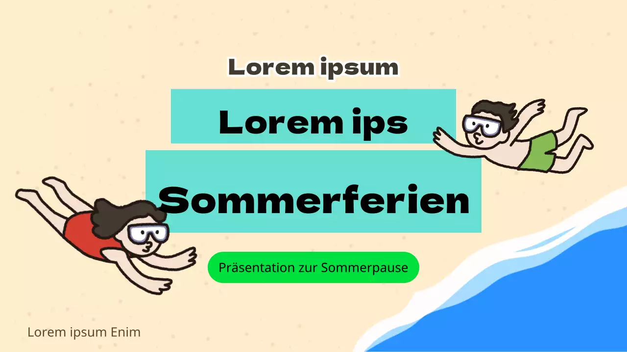 Minze und grünes Unterrichtsmaterial für die Sommerferien