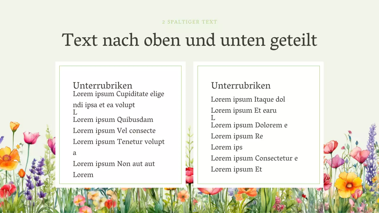 Luxuriöse Sommerblumen in chartreuser Aufmachung