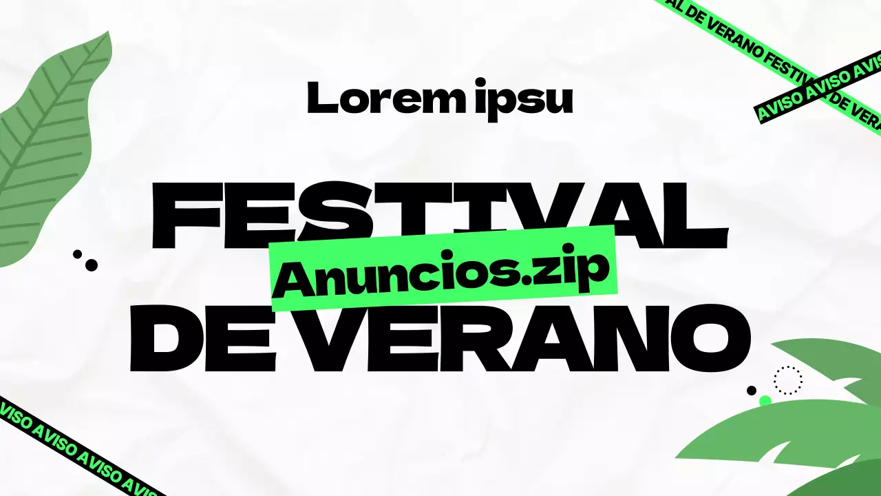 Anuncios de festivales para publicaciones de moda sobre fondo gris