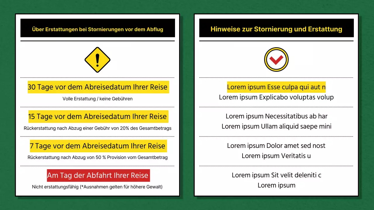 Förderung von Pauschalreisen im Inland in grüner und blauer Farbe, im Stil eines Brettspiels