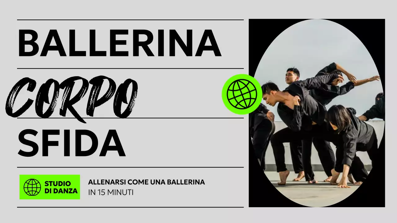 Allenarsi come una ballerina moderna in nero e fluorescente Titolo principale