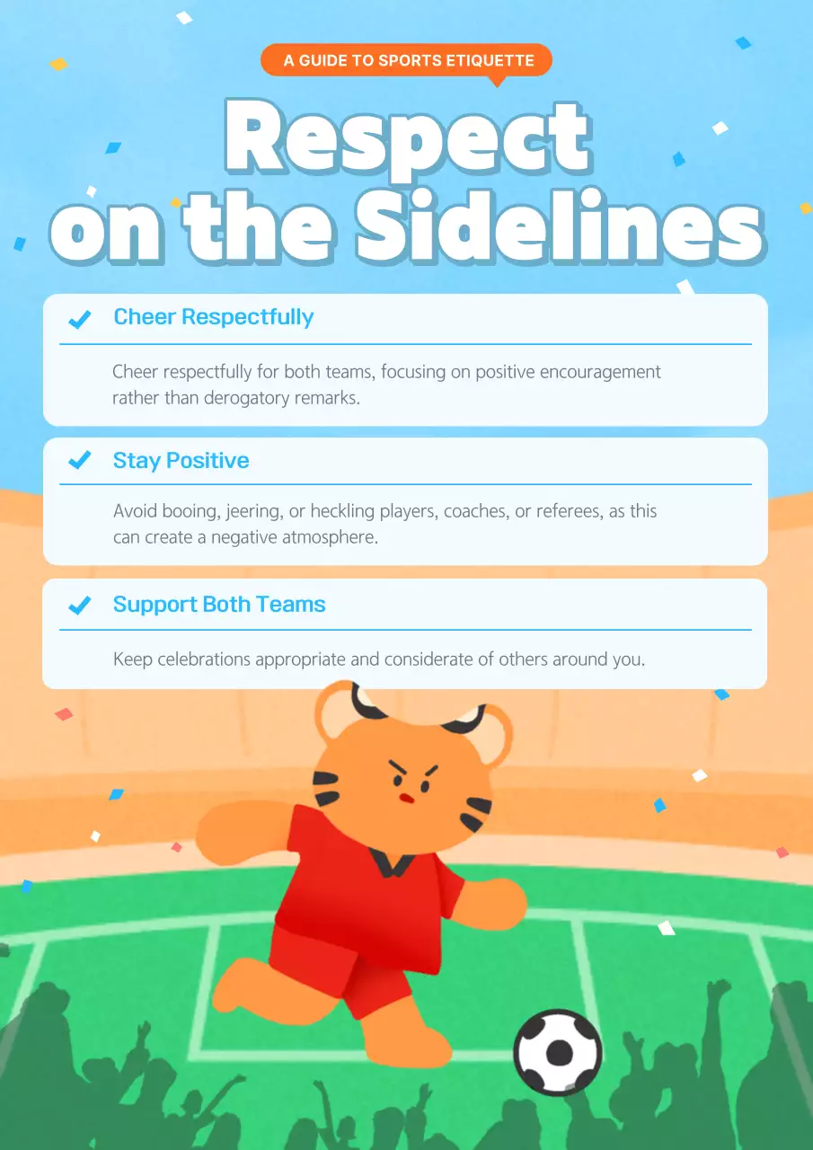 Blue Simple Sports Guide Poster