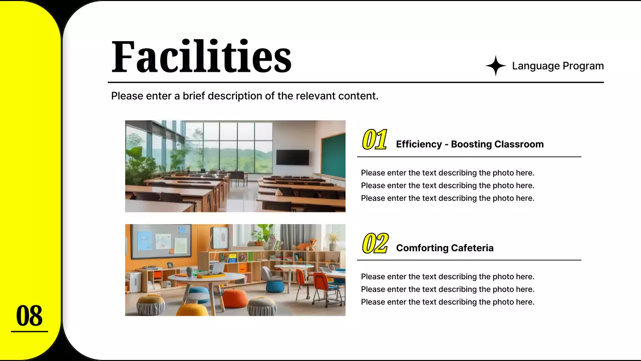 옐로우 미니멀 교육 가이드 프레젠테이션