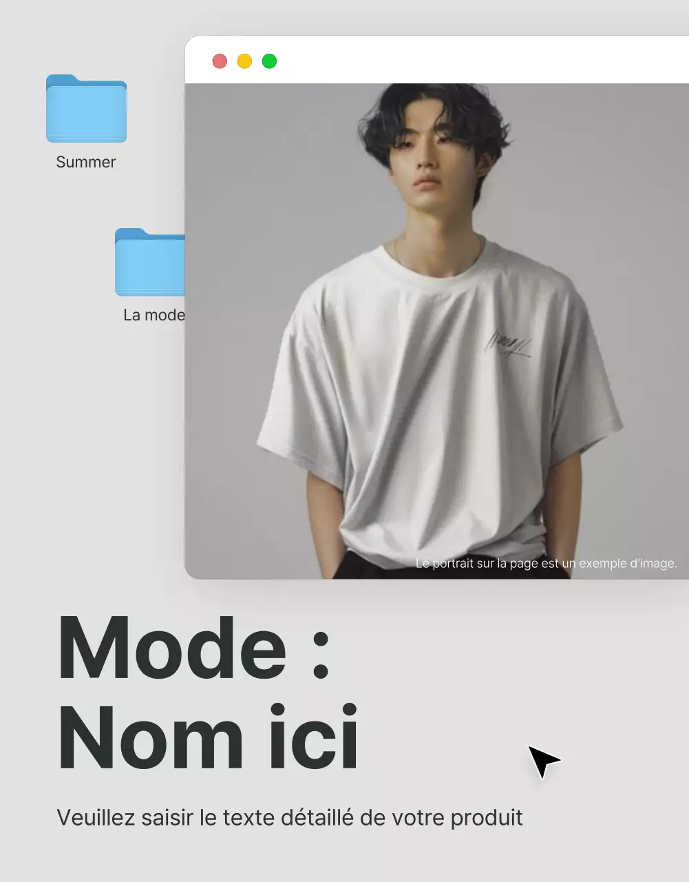Promouvoir un centre commercial branché avec des Instagram, des Mac et des iPhones gris et bleu clair