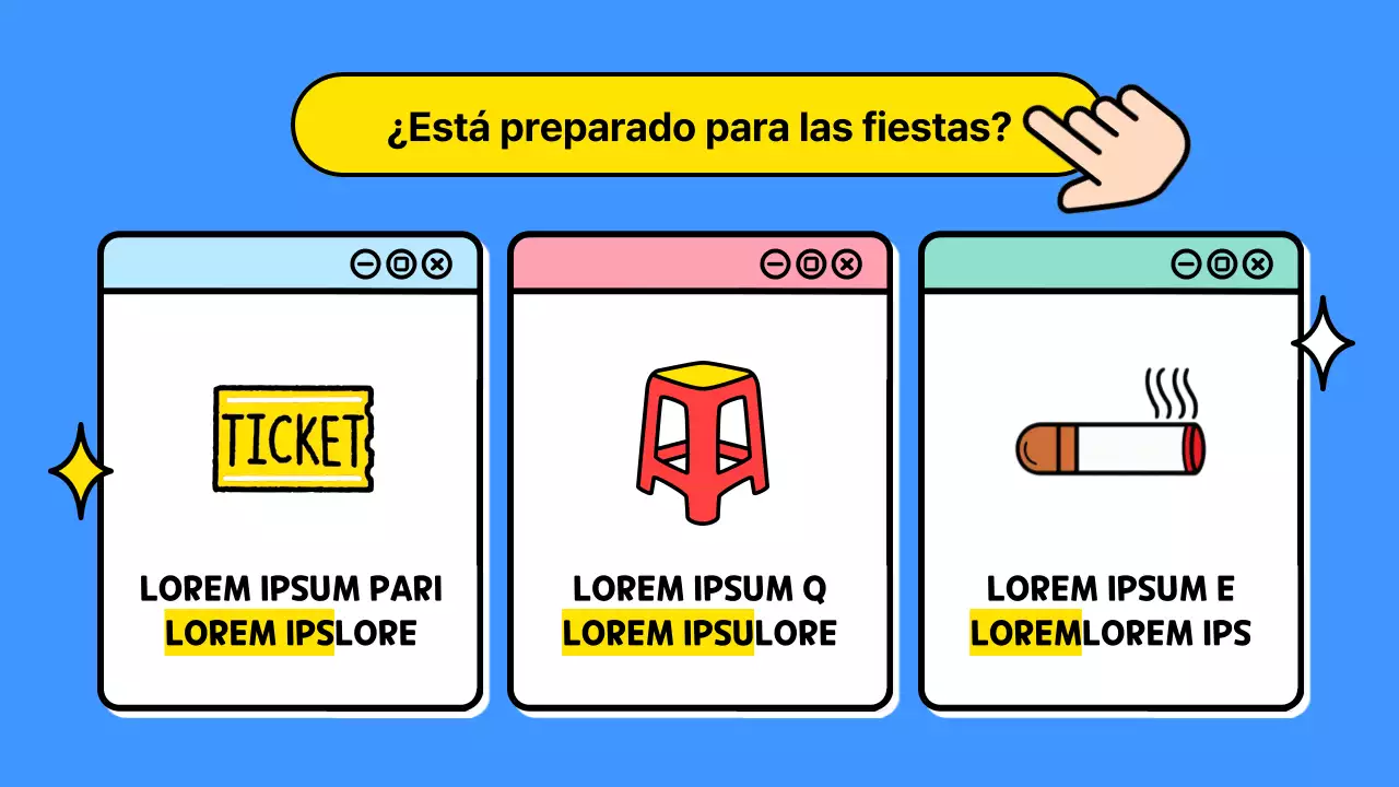 Se anuncia un festival de verano kitsch en azul