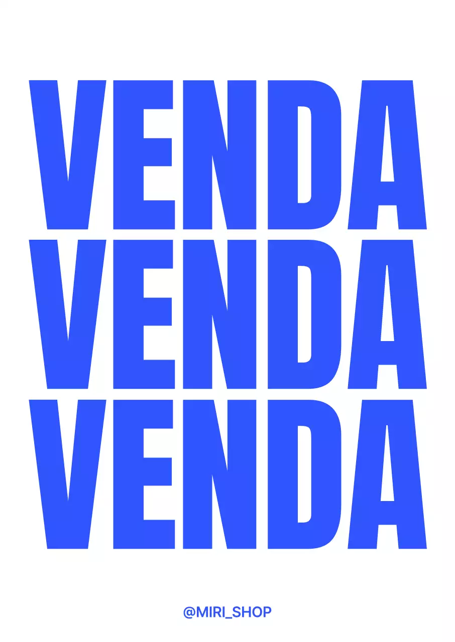 Um cartaz tridimensional para uma venda em cores frias