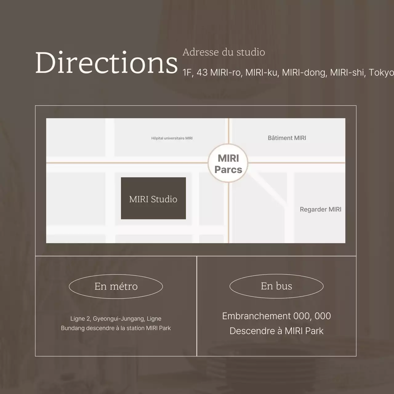 Annonce d'un cours luxueux d'une journée sur l'ivoire et le marron