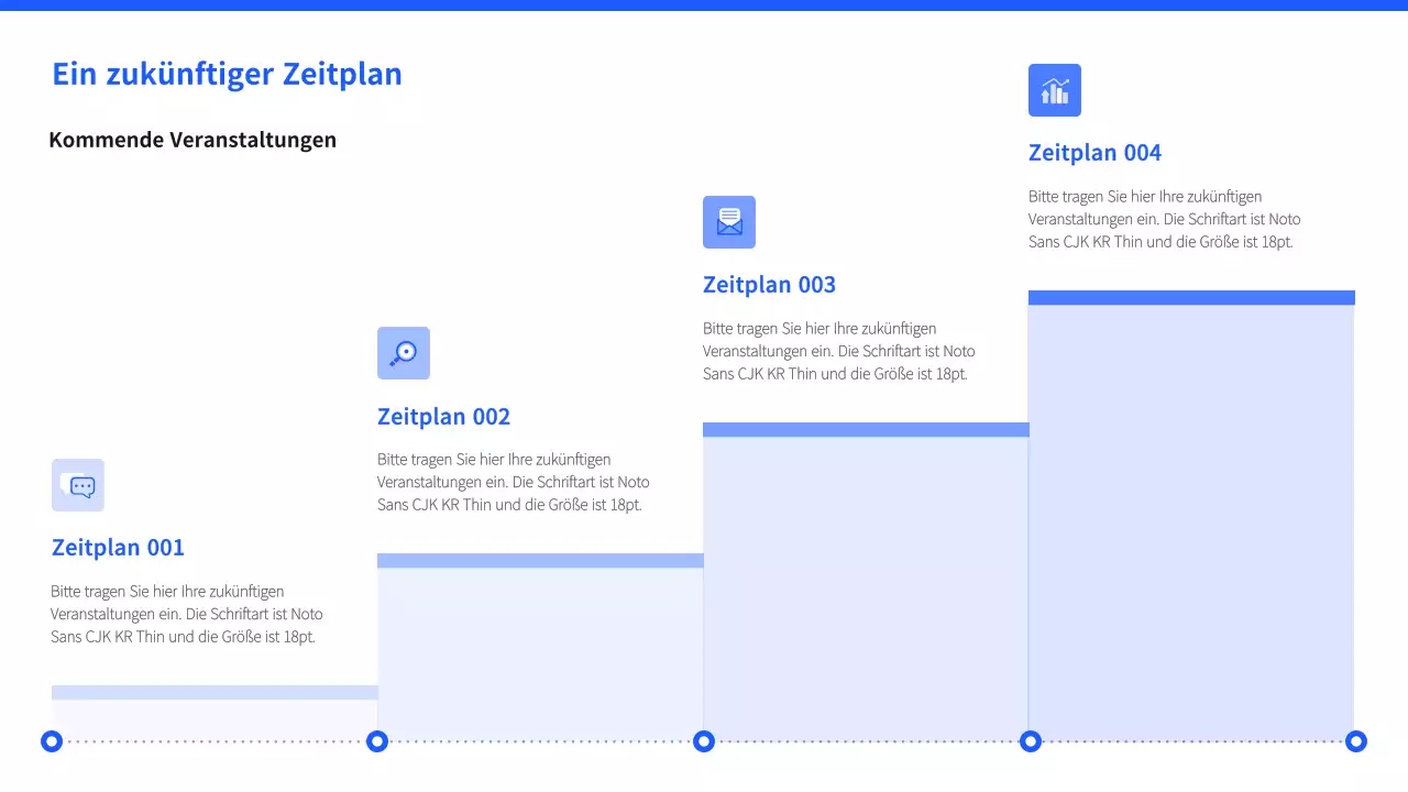 Einfaches Lehrermaterial in Blau und Schwarz