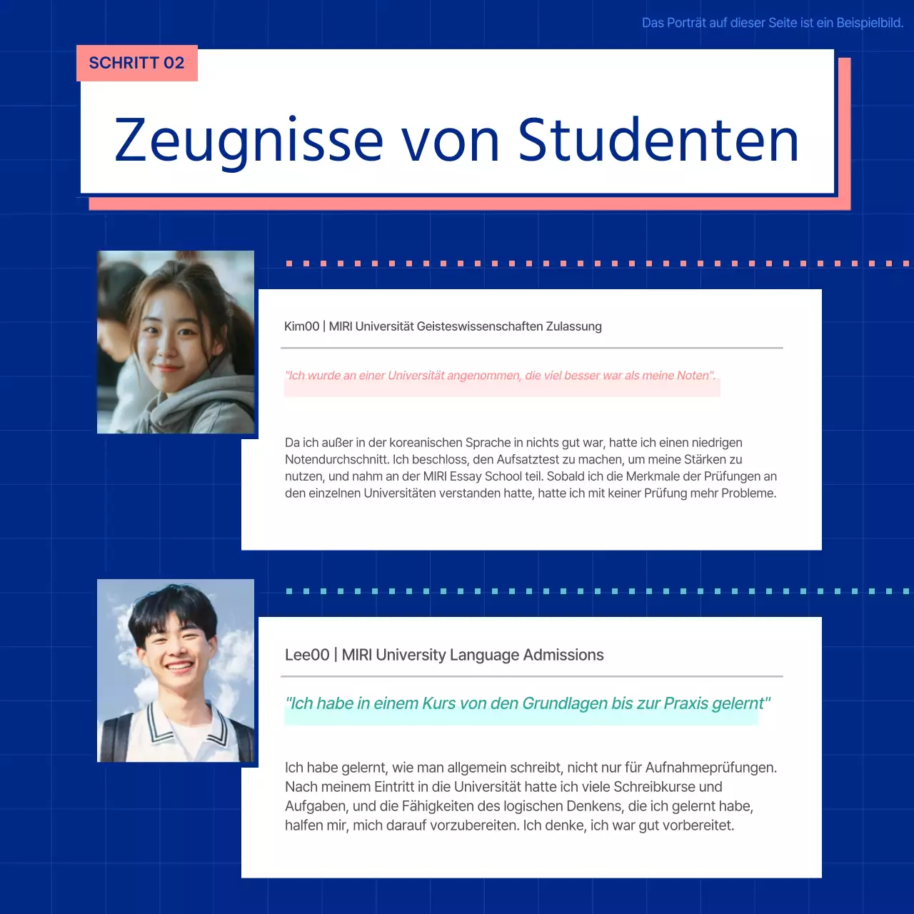 Blaue, einfache Essays für Hochschulzulassungen fördern
