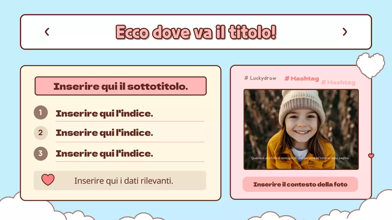 Materiale didattico introduttivo di colore azzurro e rosa, molto carino