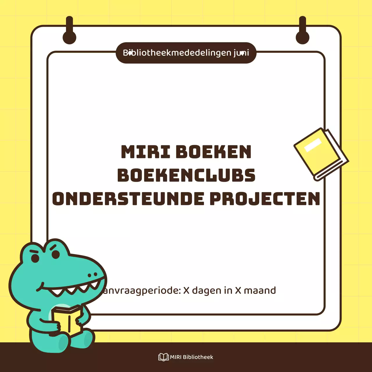 Bevorder steun voor een kitscherige gele en mintkleurige uitgeverij boekenclub