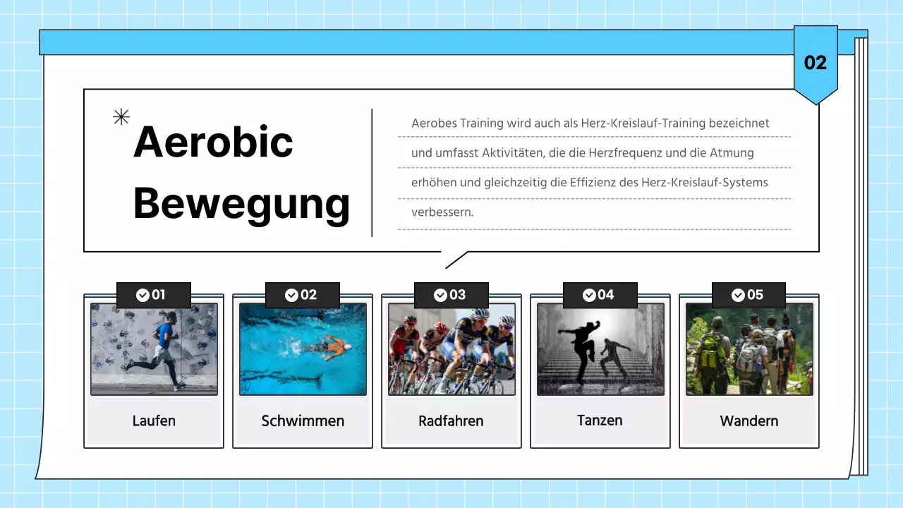 Hellblaues, einfaches, gesundheitsförderndes Übungsmaterial