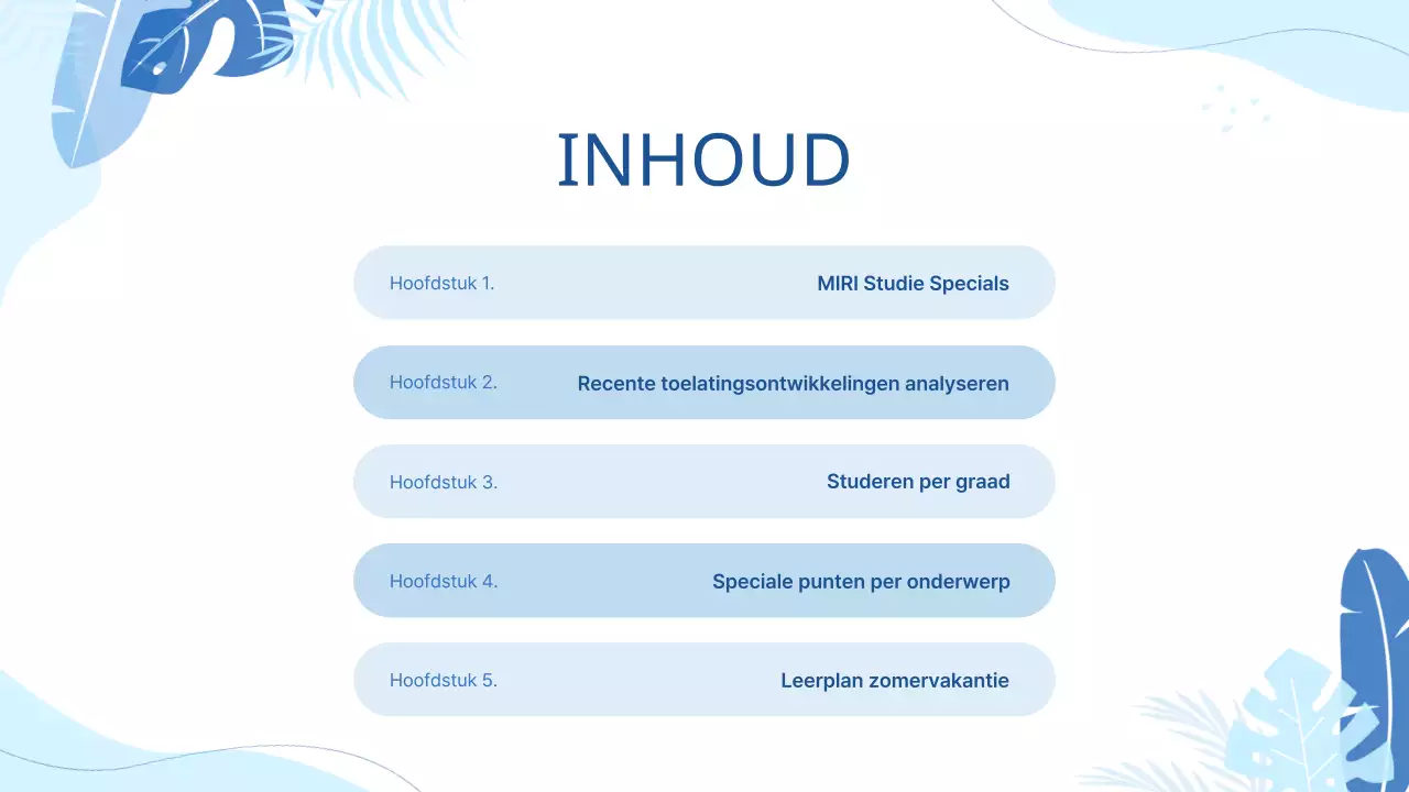 Promoot schoolvakantiespecials met lichtblauwe geometrische patronen