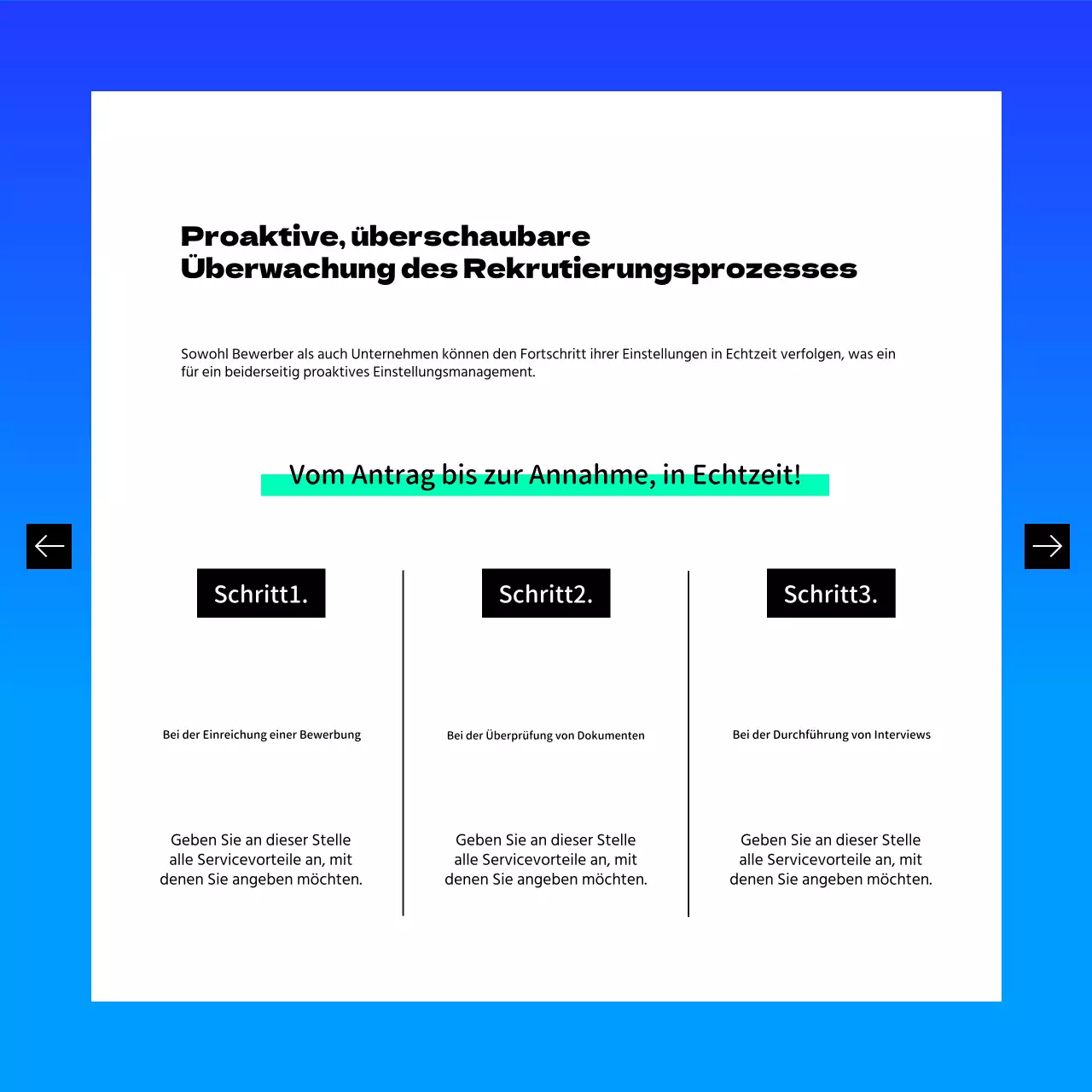 Förderung der modernen Job-Matching-Plattform von Blue and Mint