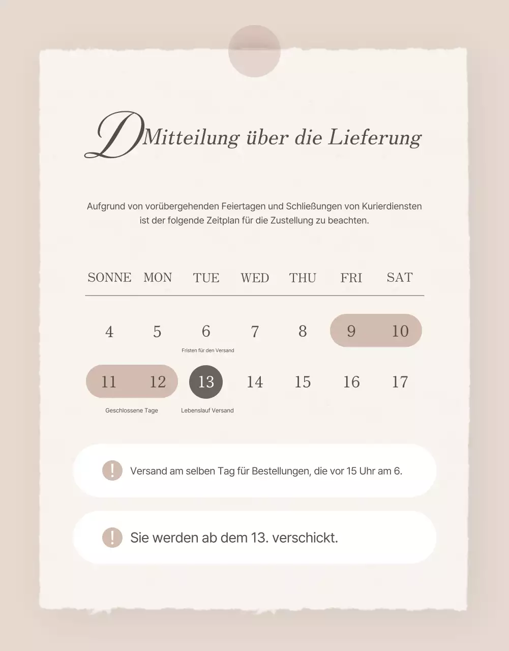 Förderung von trendigem Accessoire-Schmuck in Braun- und Beigetönen