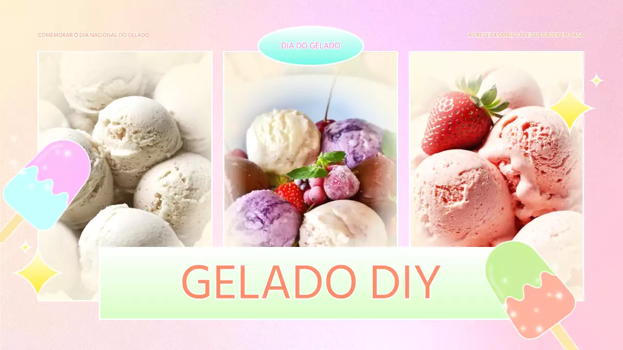 Sobre esta receita de gelado cor-de-rosa e chartreuse kitsch