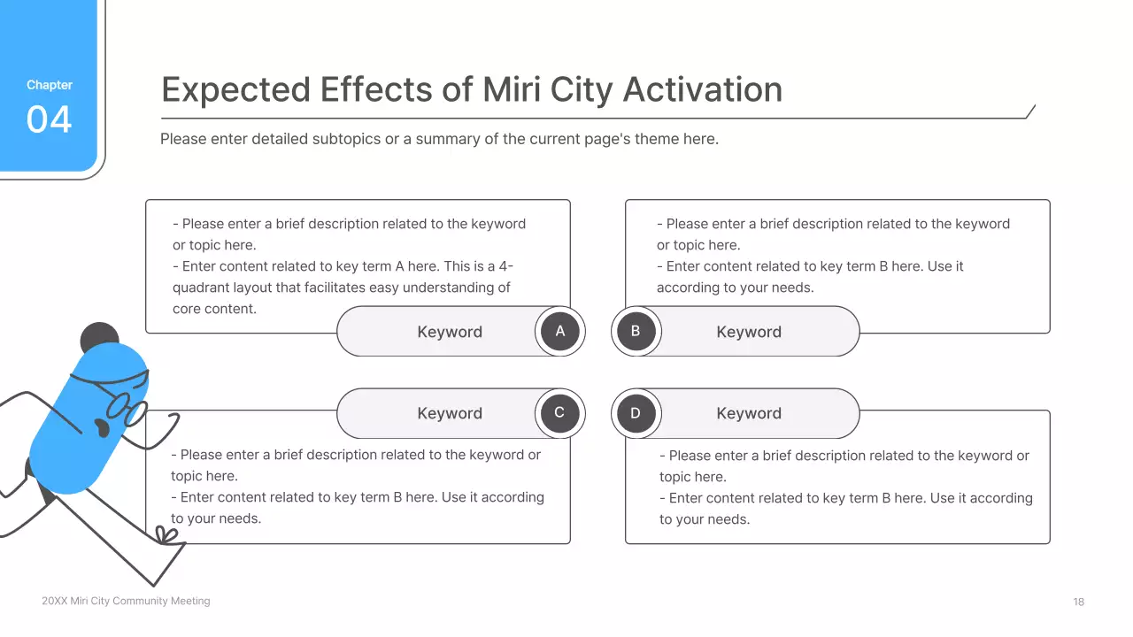그레이 모던 커뮤니티 어젠다 프레젠테이션