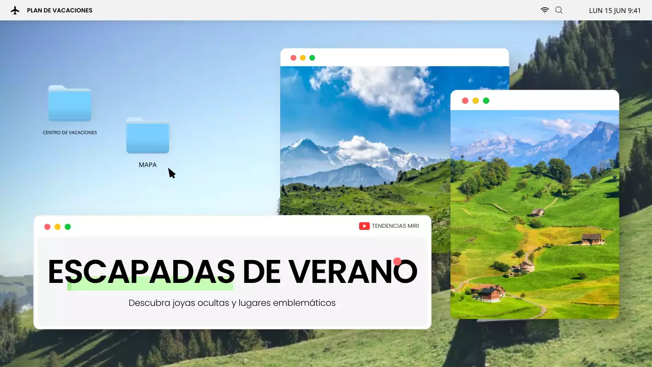 Explicando los destinos de moda para las vacaciones de verano en gris y azul claro