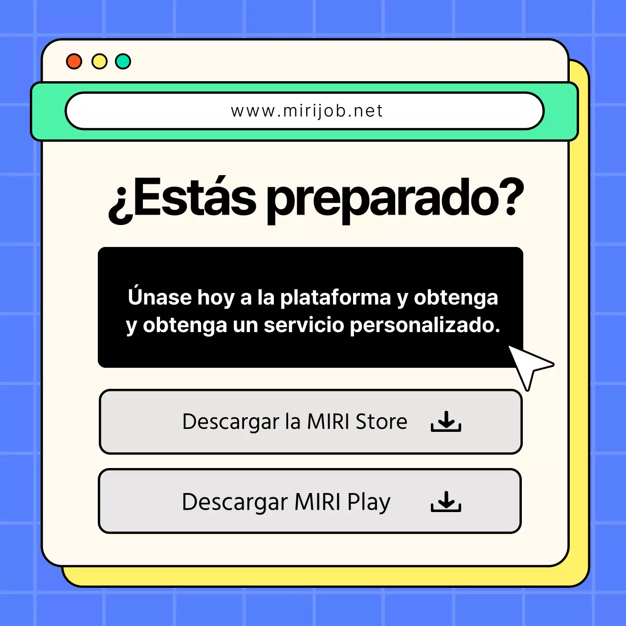 Moderna carta de presentación de trabajo en amarillo y azul