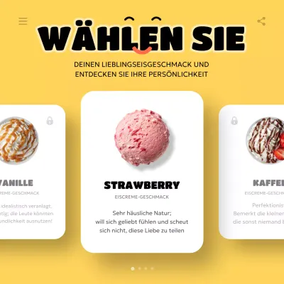 Moderne Eiscreme-Persönlichkeitstypen in Gelb und Schwarz @yellowandblack