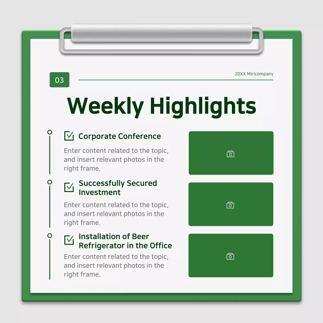 Green Simple Newsletter Guide Instagram Carousel
