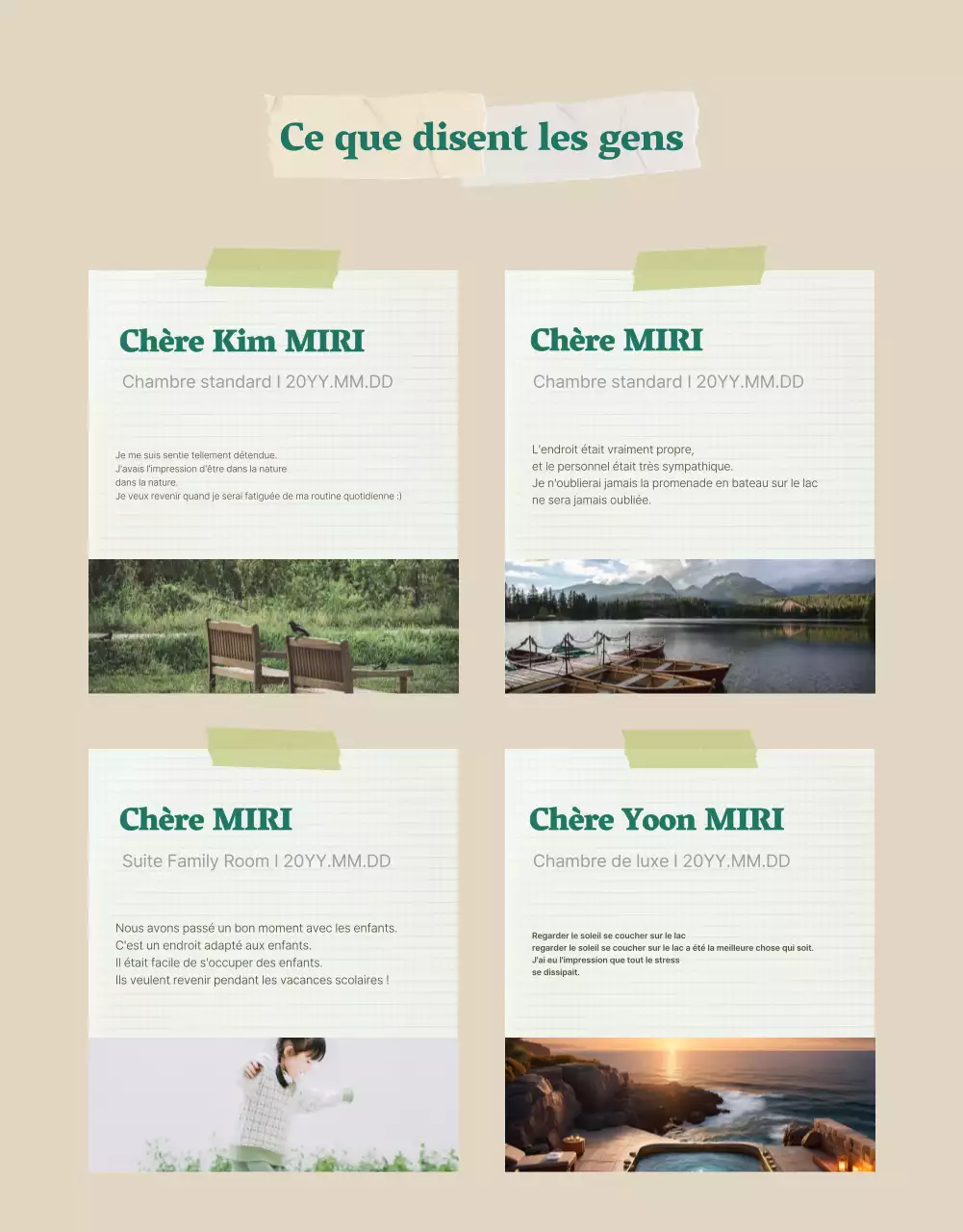 Vert et beige, une retraite estivale confortable pour les sens